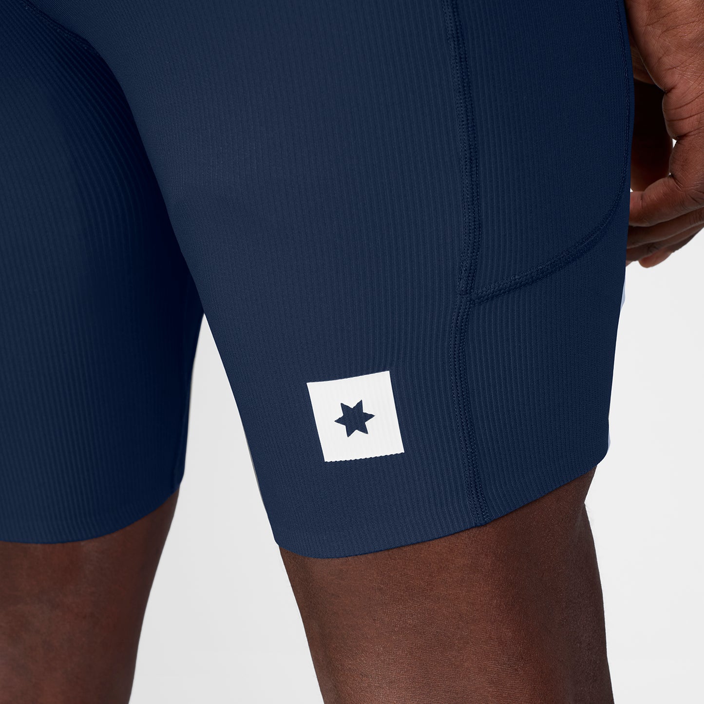 ショートタイツ SM55002c201 Combat+ Rib Short Tights 8inch - Blue [メンズ]