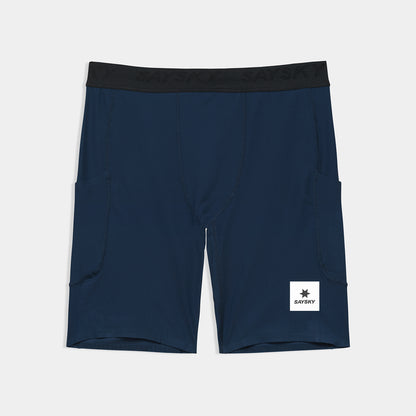 ショートタイツ SM55002c201 Combat+ Rib Short Tights 8inch - Blue [メンズ]