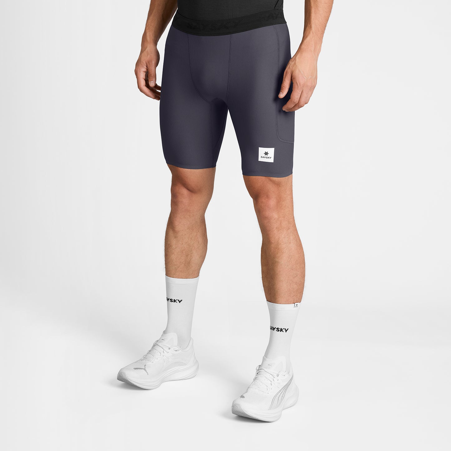 ショートタイツ SM55002c611 Combat+ Rib Short Tights 8inch - Grey [メンズ]