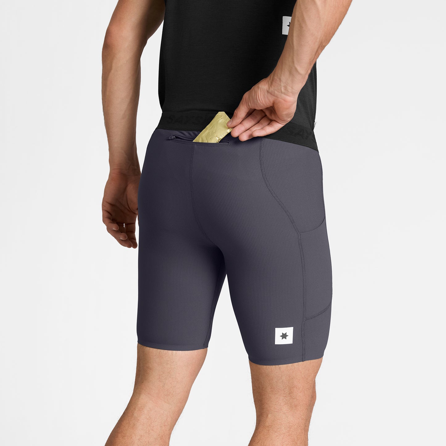 ショートタイツ SM55002c611 Combat+ Rib Short Tights 8inch - Grey [メンズ]