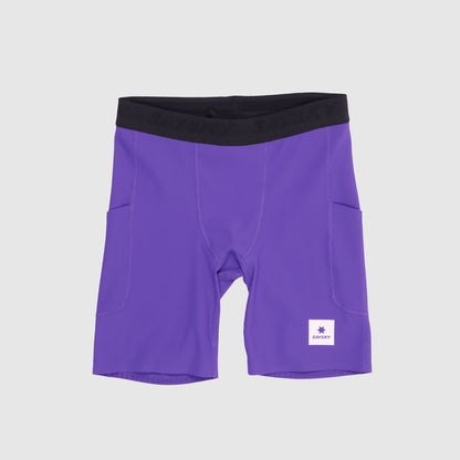 ランニングタイツ SM55002c715 Combat+ Rib Short Tights 8inch - Purple [メンズ]