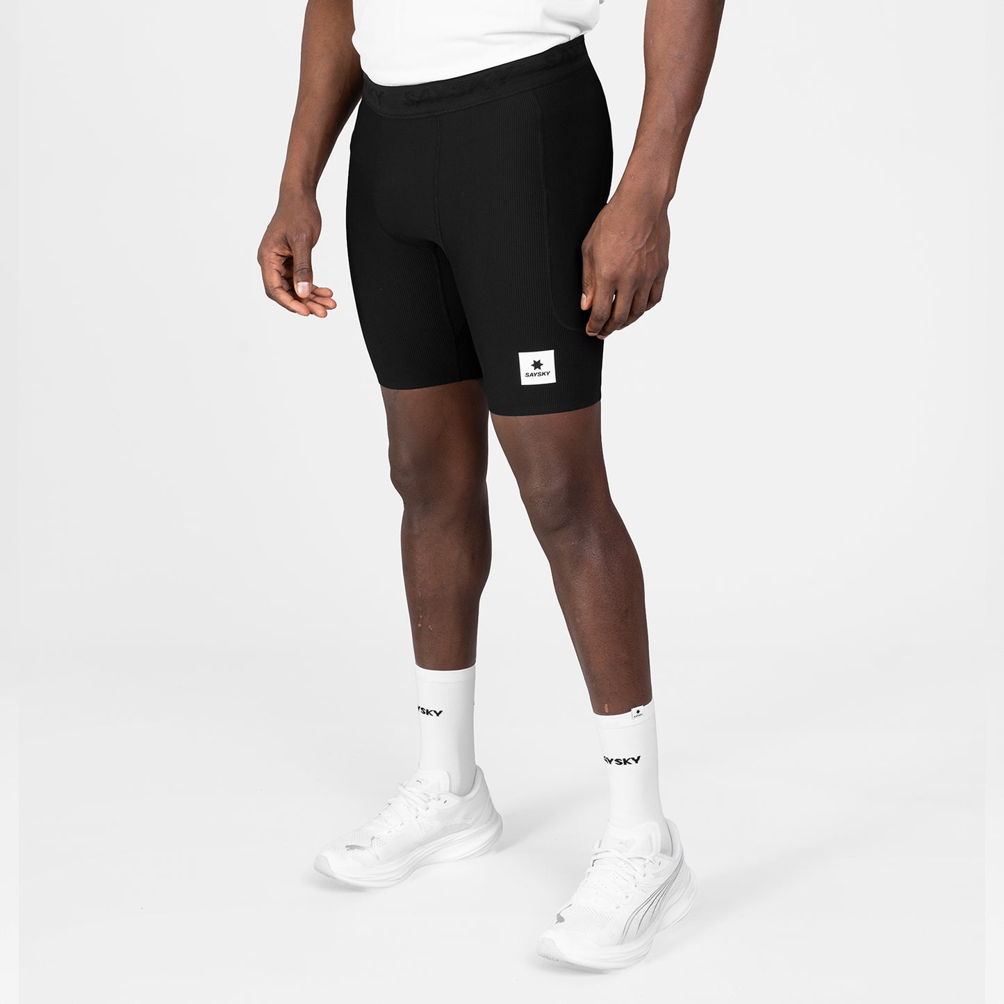 ショートタイツ SM55002c901 Combat+ Rib Short Tights 8inch - Black [メンズ]