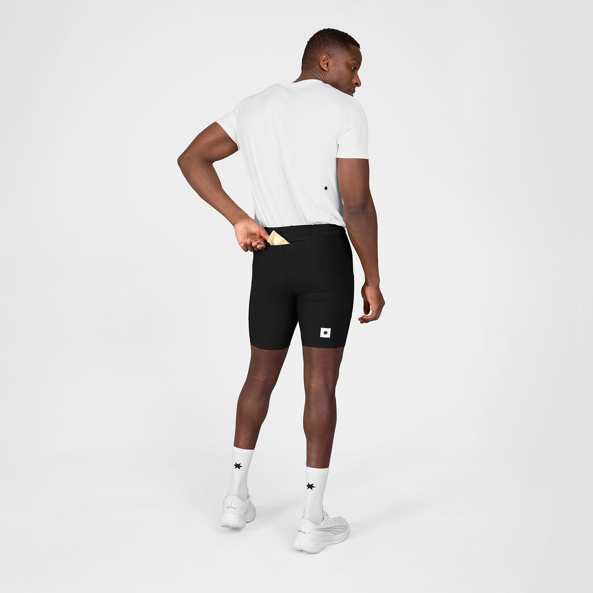 ショートタイツ SM55002c901 Combat+ Rib Short Tights 8inch - Black [メンズ]