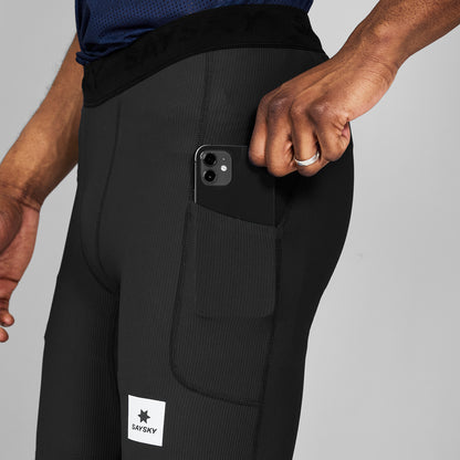 ランニングタイツ SM55002c901 Combat+ Rib Short Tights 8inch - Black [メンズ]