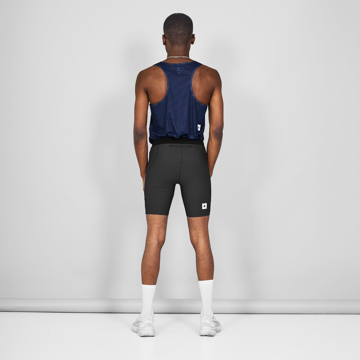 ランニングタイツ SM55002c901 Combat+ Rib Short Tights 8inch - Black [メンズ]