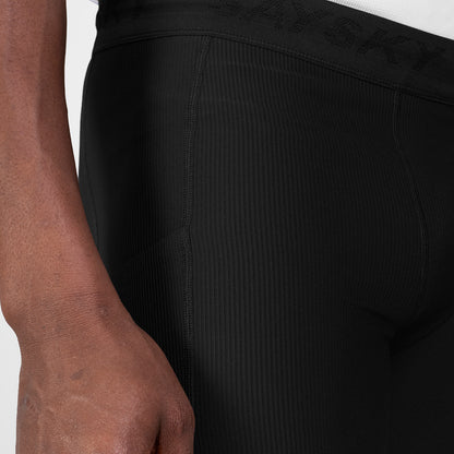 ショートタイツ SM55002c901 Combat+ Rib Short Tights 8inch - Black [メンズ]