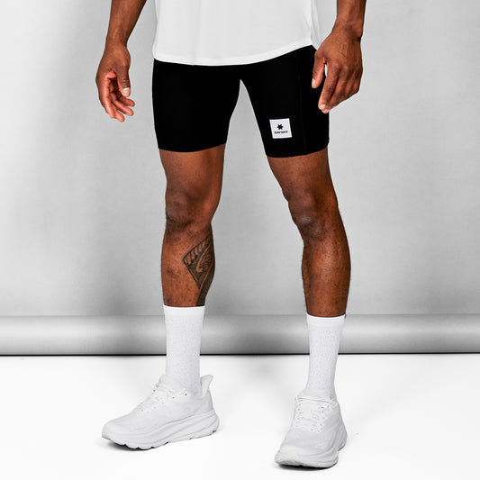 ランニングタイツ SM55004c901 Flow+ Race Short Tights 7inch - Black [メンズ]