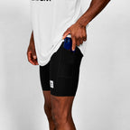 ショートタイツ SM55004c901 Flow+ Race Short Tights 7inch - Black [メンズ]