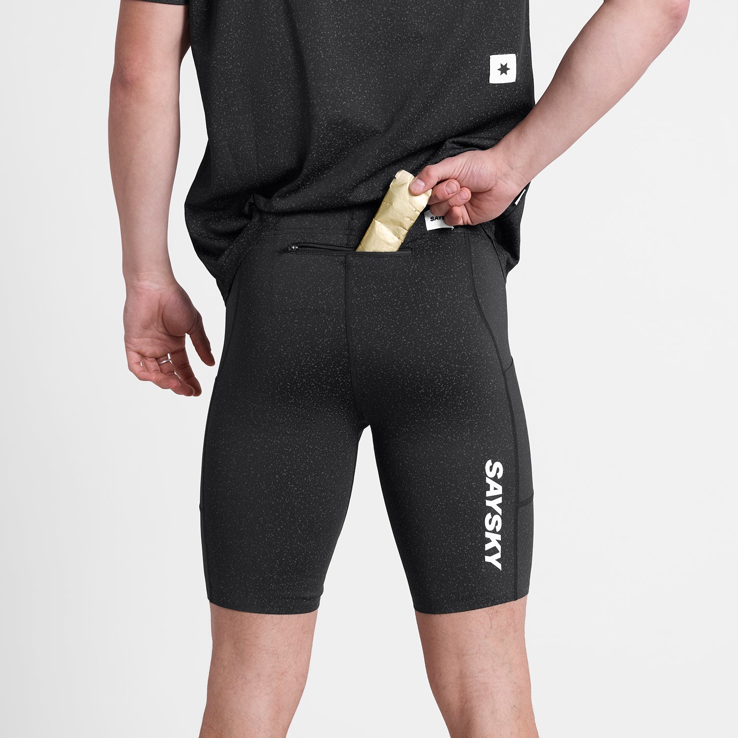 SAYSKY ランニング ハーフタイツ メンズ XS 【超美品】 □ 公式 □ SAYSKY/セイスカイ ランニングタイツ SM55002c715 Combat+
