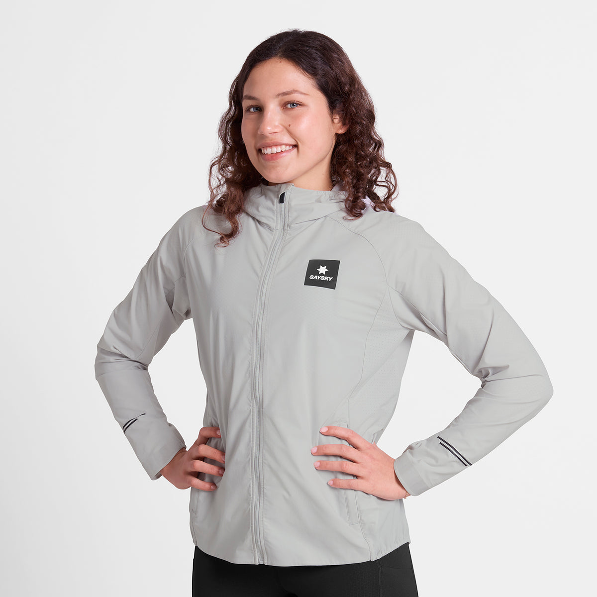 ランニングジャケット SW10001c610 Wmns Clean Pace Flex Hooded Jacket - Grey [レディーズ]