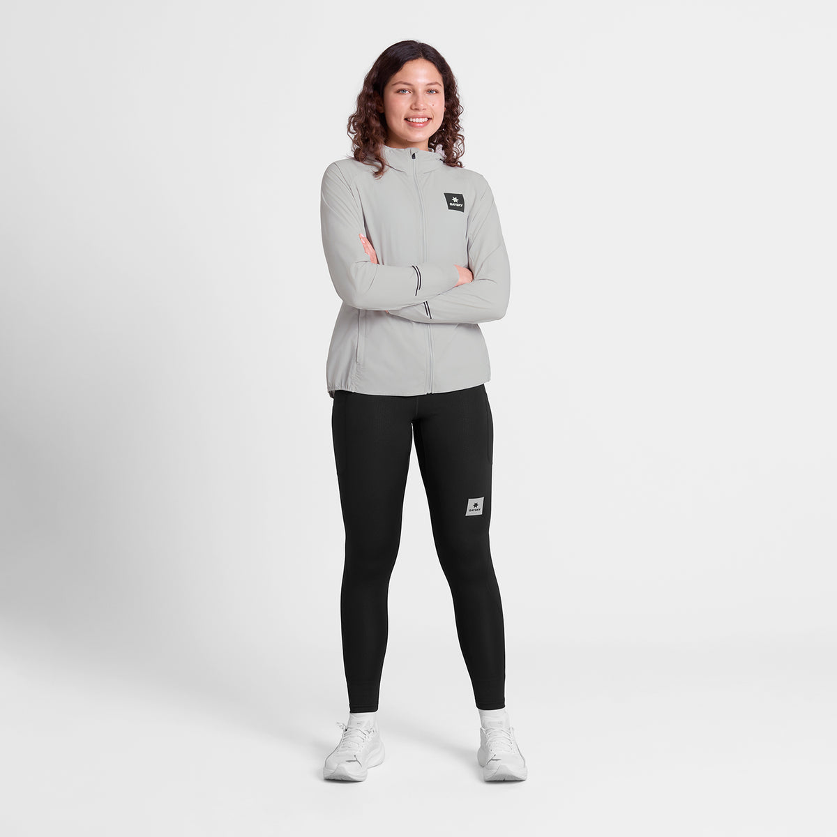 ランニングジャケット SW10001c610 Wmns Clean Pace Flex Hooded Jacket - Grey [レディーズ]