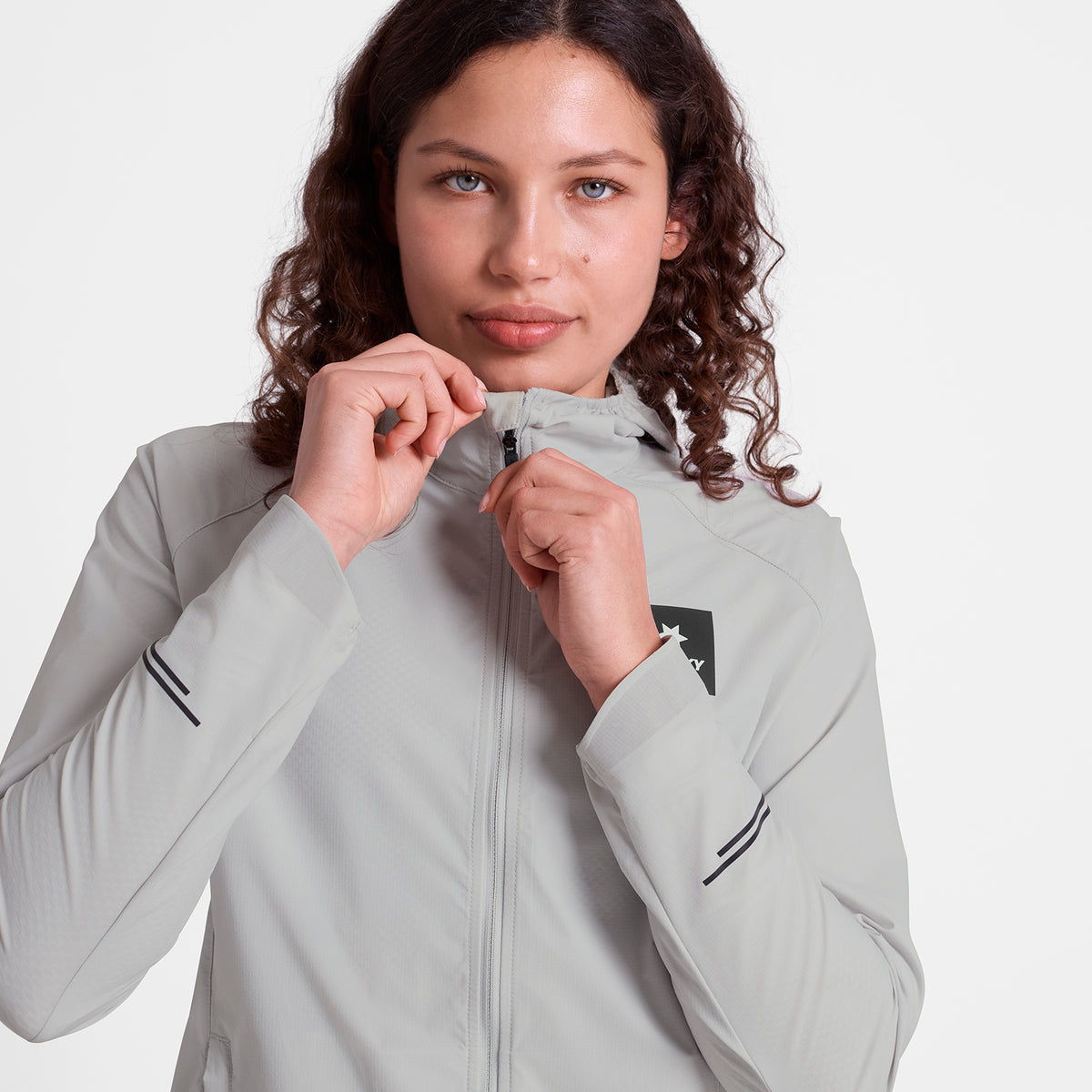 ランニングジャケット SW10001c610 Wmns Clean Pace Flex Hooded Jacket - Grey [レディーズ]