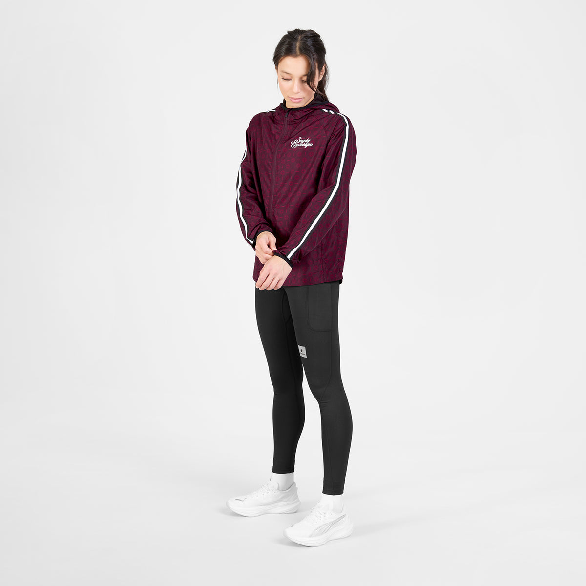ランニングジャケット SW10007c1078 W Couture Pace Jacket - Burgundy Aop [レディーズ]