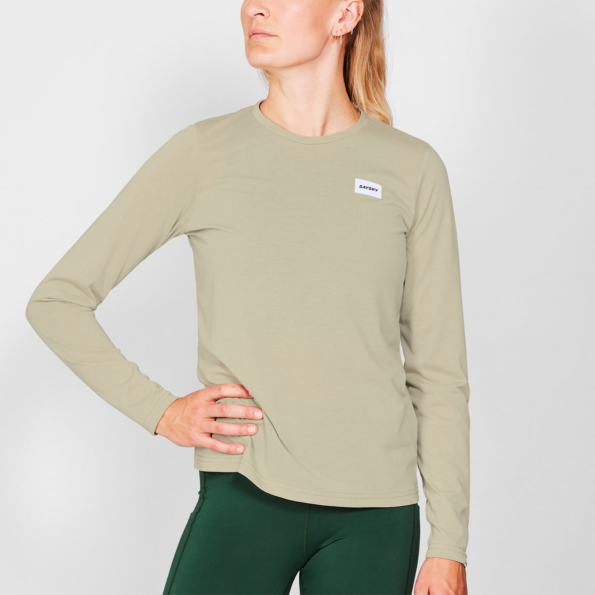 モーションTシャツ（ロングスリーブ） SW20001c801 Wmns Clean Motion Long Sleeve - Beige [レディーズ]