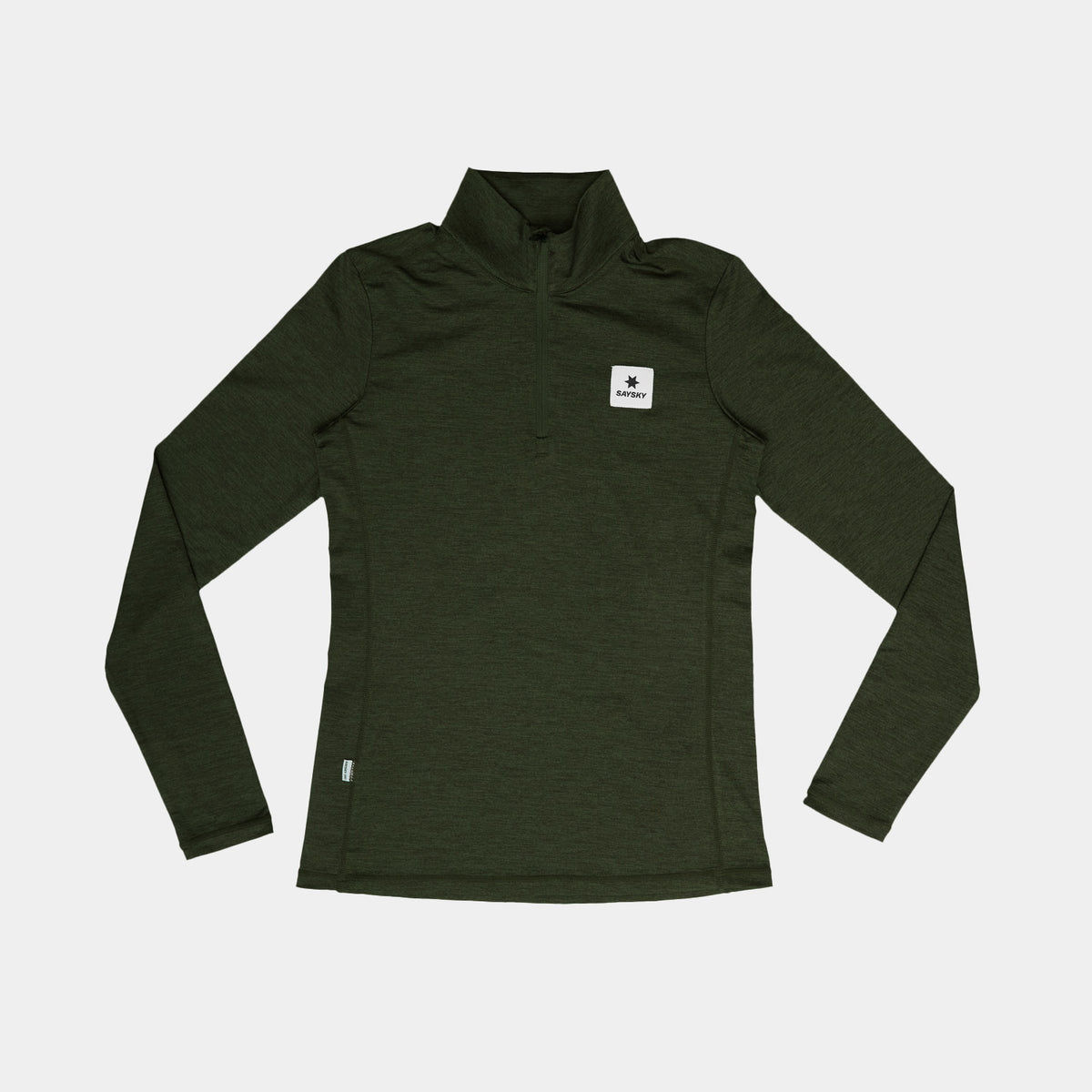 ランニングTシャツ（ロングスリーブ） SW20002c3001 Wmns Pace 1/2 Zip Long Sleeve - Green [レディーズ]