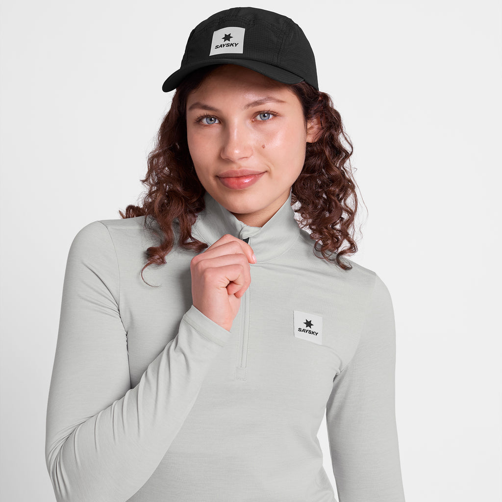 ランニングTシャツ（ロングスリーブ） SW20002c6008 Wmns Pace 1/2 Zip Long Sleeve - Grey [レディーズ]