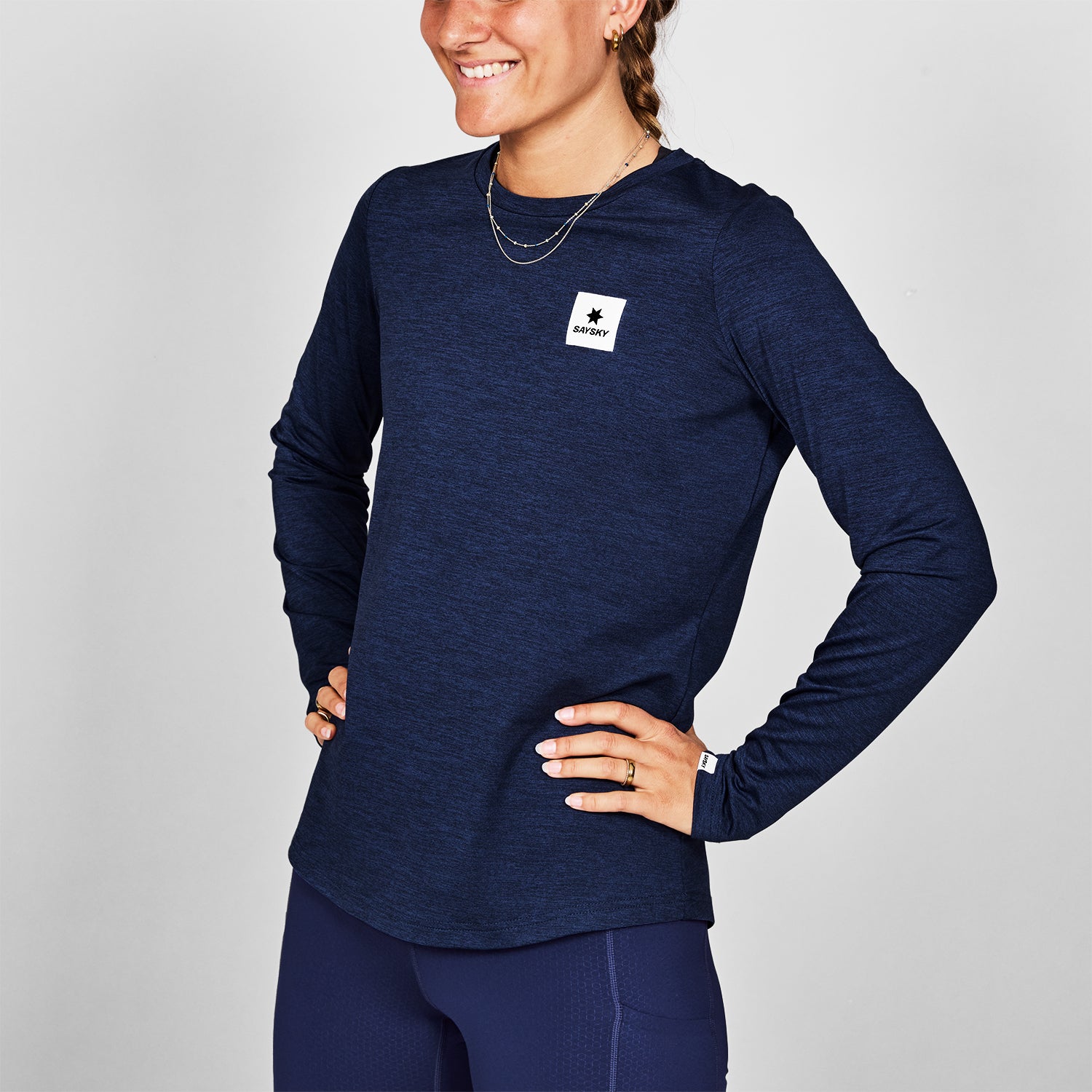 セイスカイ　SAY SKY ネイビー・ドット Tシャツ・パンツセット s xs セール30%OFF！】セイスカイ SAYSKY ランニング ウェア 半袖 Tシャツ