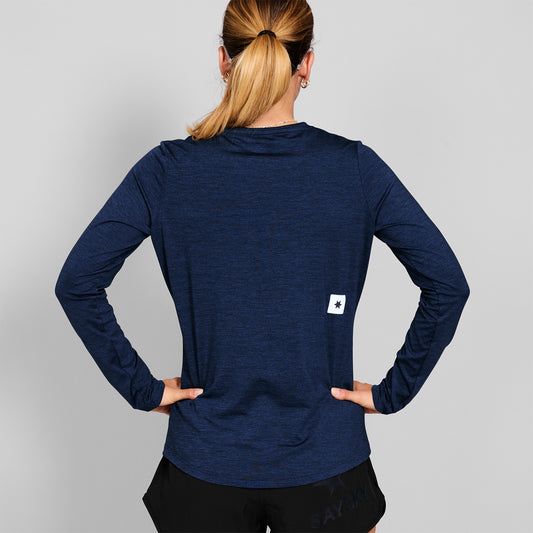 ランニングTシャツ（ロングスリーブ） SW20003c2001 W Clean Pace Long Sleeve - Blue [レディーズ]