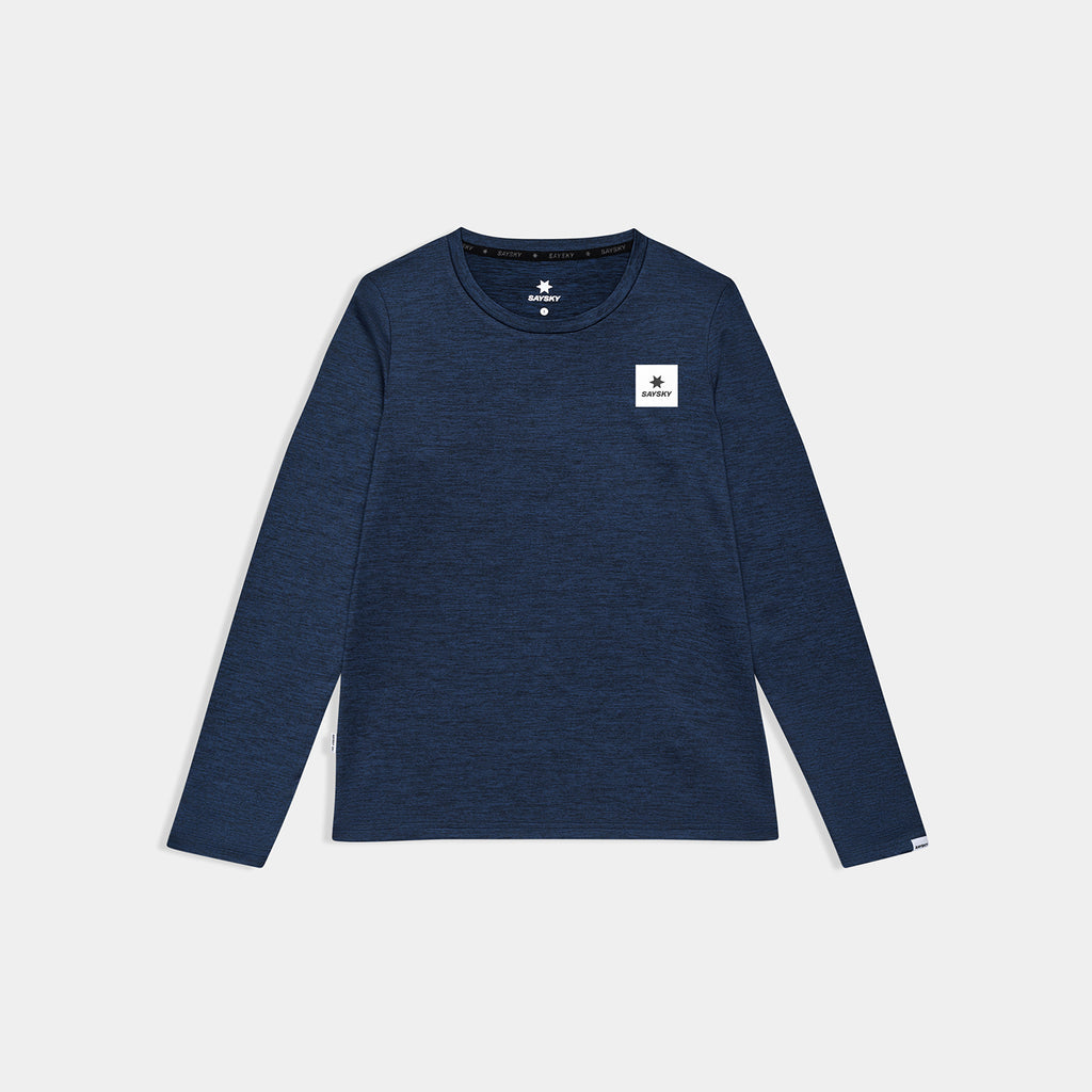 ランニングTシャツ（ロングスリーブ） SW20003c2001 Wmns Clean Pace Long Sleeve - Blue [レディーズ]