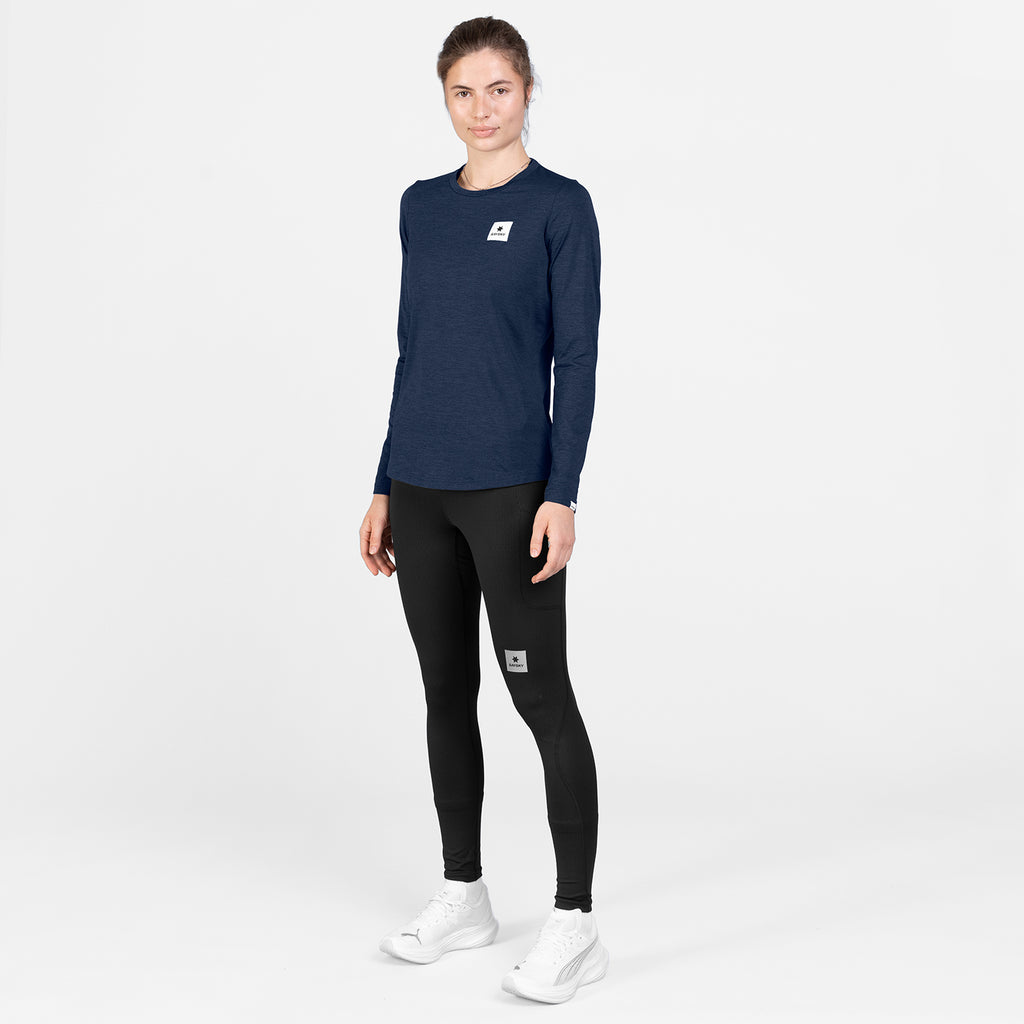 ランニングTシャツ（ロングスリーブ） SW20003c2001 Wmns Clean Pace Long Sleeve - Blue [レディーズ]