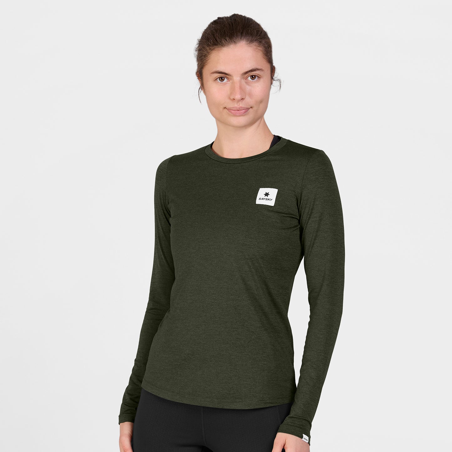 ランニングTシャツ（ロングスリーブ） SW20003c3001 W Clean Pace Long Sleeve - Green [レディーズ]