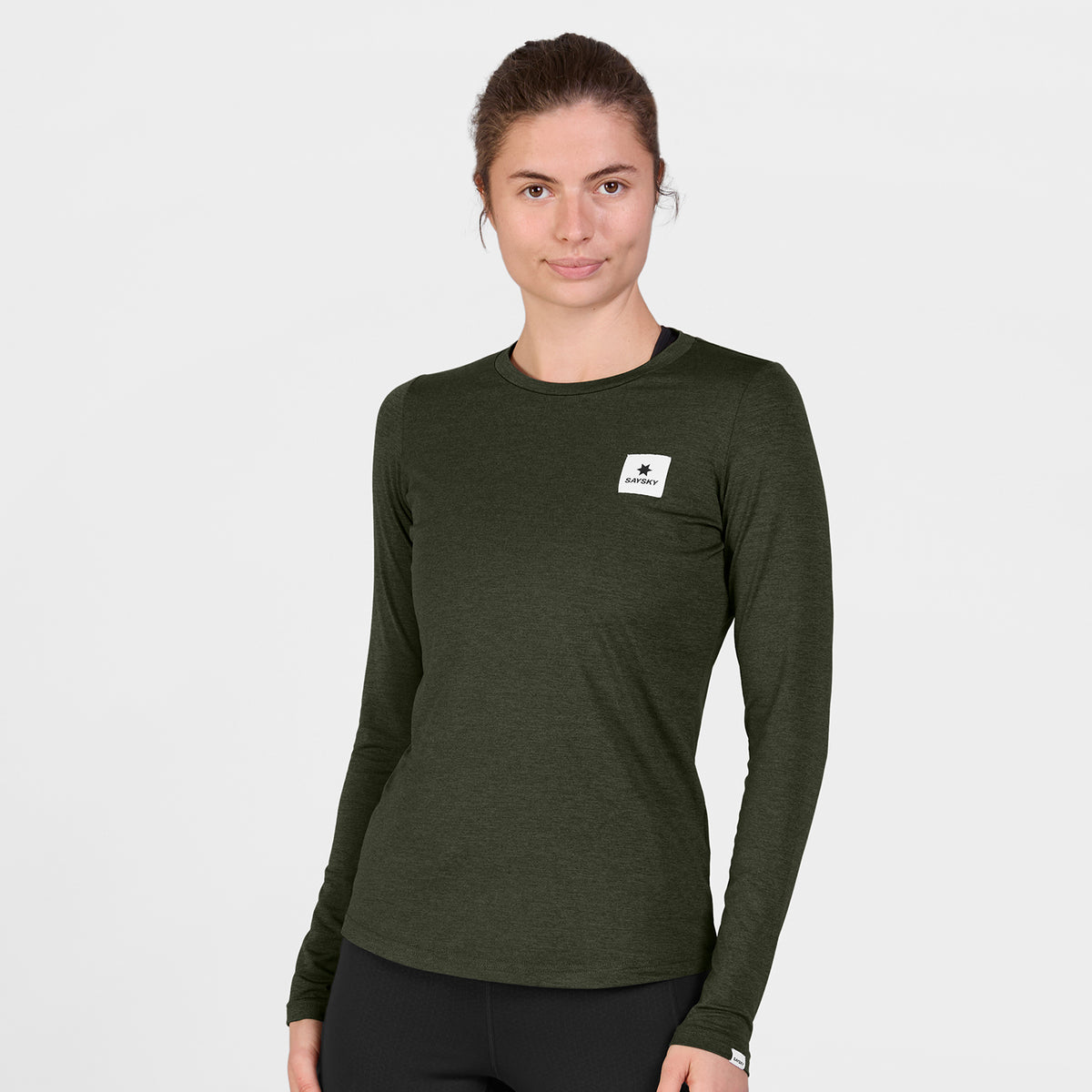 ランニングTシャツ（ロングスリーブ） SW20003c3001 Wmns Clean Pace Long Sleeve - Green [レディーズ]