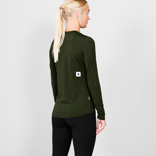 ランニングTシャツ（ロングスリーブ） SW20003c3001 W Clean Pace Long Sleeve - Green [レディーズ]