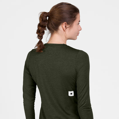 ランニングTシャツ（ロングスリーブ） SW20003c3001 W Clean Pace Long Sleeve - Green [レディーズ]