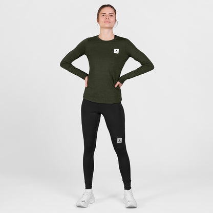 ランニングTシャツ（ロングスリーブ） SW20003c3001 W Clean Pace Long Sleeve - Green [レディーズ]