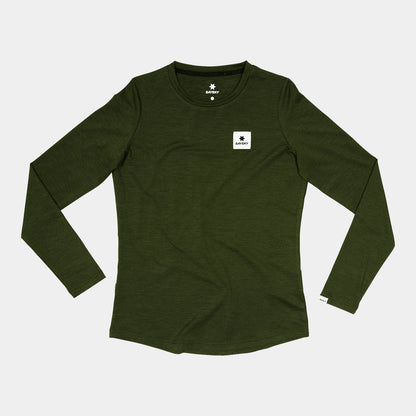 ランニングTシャツ（ロングスリーブ） SW20003c3001 W Clean Pace Long Sleeve - Green [レディーズ]
