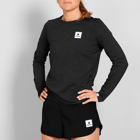 ランニングTシャツ（ロングスリーブ） SW20003c9001 W Clean Pace Long Sleeve - Black [レディーズ]