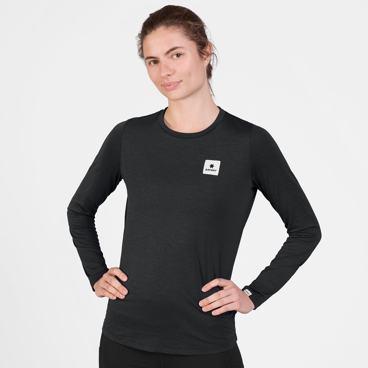 ランニングTシャツ（ロングスリーブ） SW20003c9001 W Clean Pace Long Sleeve - Black [レディーズ]