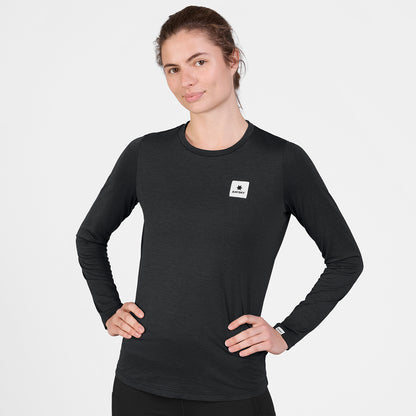 ランニングTシャツ（ロングスリーブ） SW20003c9001 W Clean Pace Long Sleeve - Black [レディーズ]