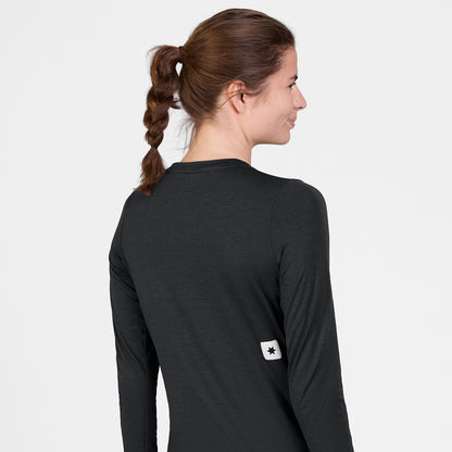 ランニングTシャツ（ロングスリーブ） SW20003c9001 W Clean Pace Long Sleeve - Black [レディーズ]