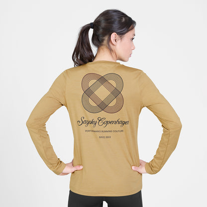 ランニングTシャツ（ロングスリーブ） SW20007c4010 W Couture Pace Long Sleeve - Beige [レディーズ]