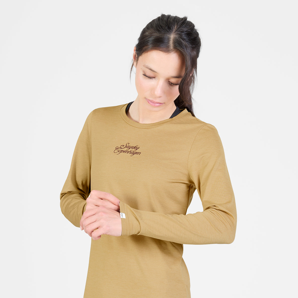 ランニングTシャツ（ロングスリーブ） SW20007c4010 W Couture Pace Long Sleeve - Beige [レディーズ]
