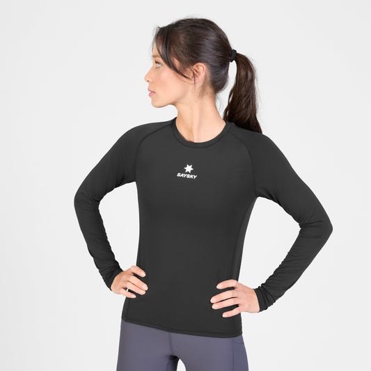 ランニングTシャツ（ロングスリーブ） SW20008c901 W Combat Tech Long Sleeve - Black [レディーズ]