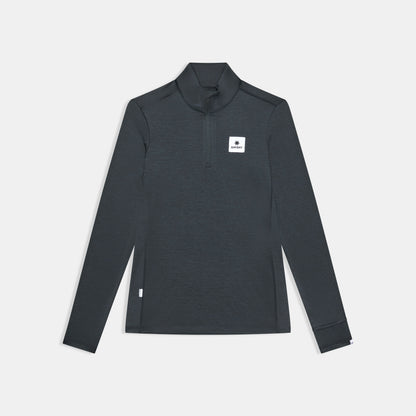 ランニングTシャツ（ロングスリーブ） SW20009c9001 Wmns Tiger Pace Half Zip Long Sleeve - Black [レディーズ]