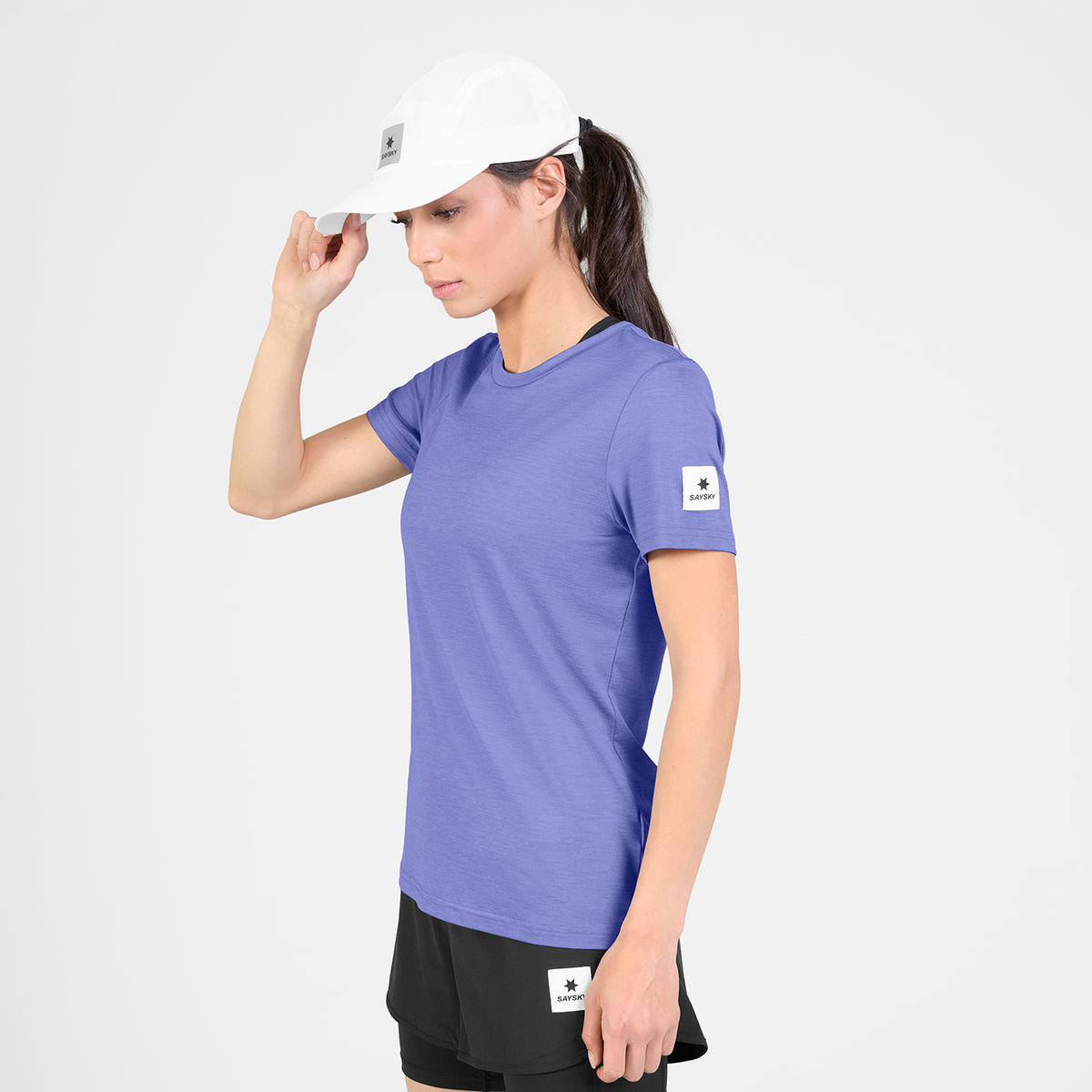ランニングTシャツ SW25002c7013 Wmns Clean Pace T-shirt - Purple [レディーズ]
