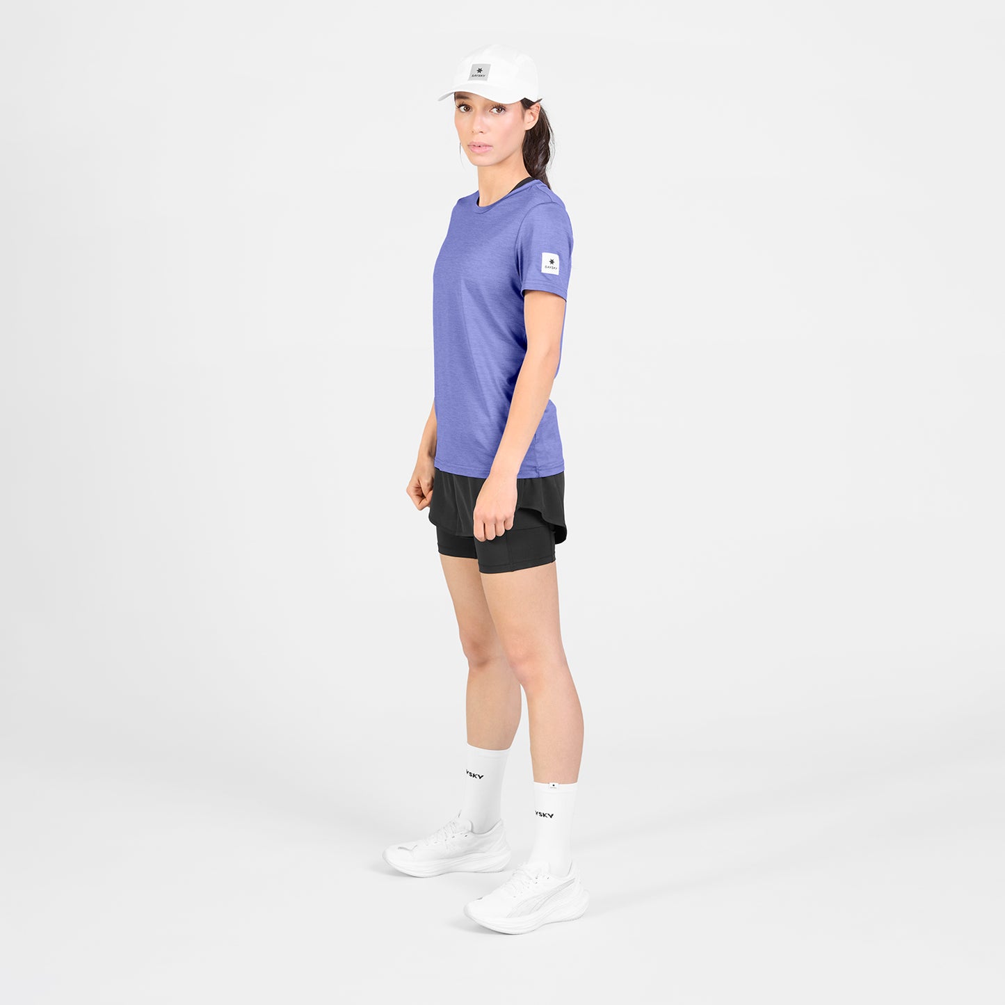 ランニングTシャツ SW25002c7013 W Clean Pace T-shirt - Purple [レディーズ]