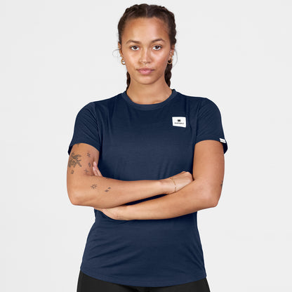 ランニングTシャツ SW25004c201 W Clean Combat Pro T-shirt - Blue [レディーズ]