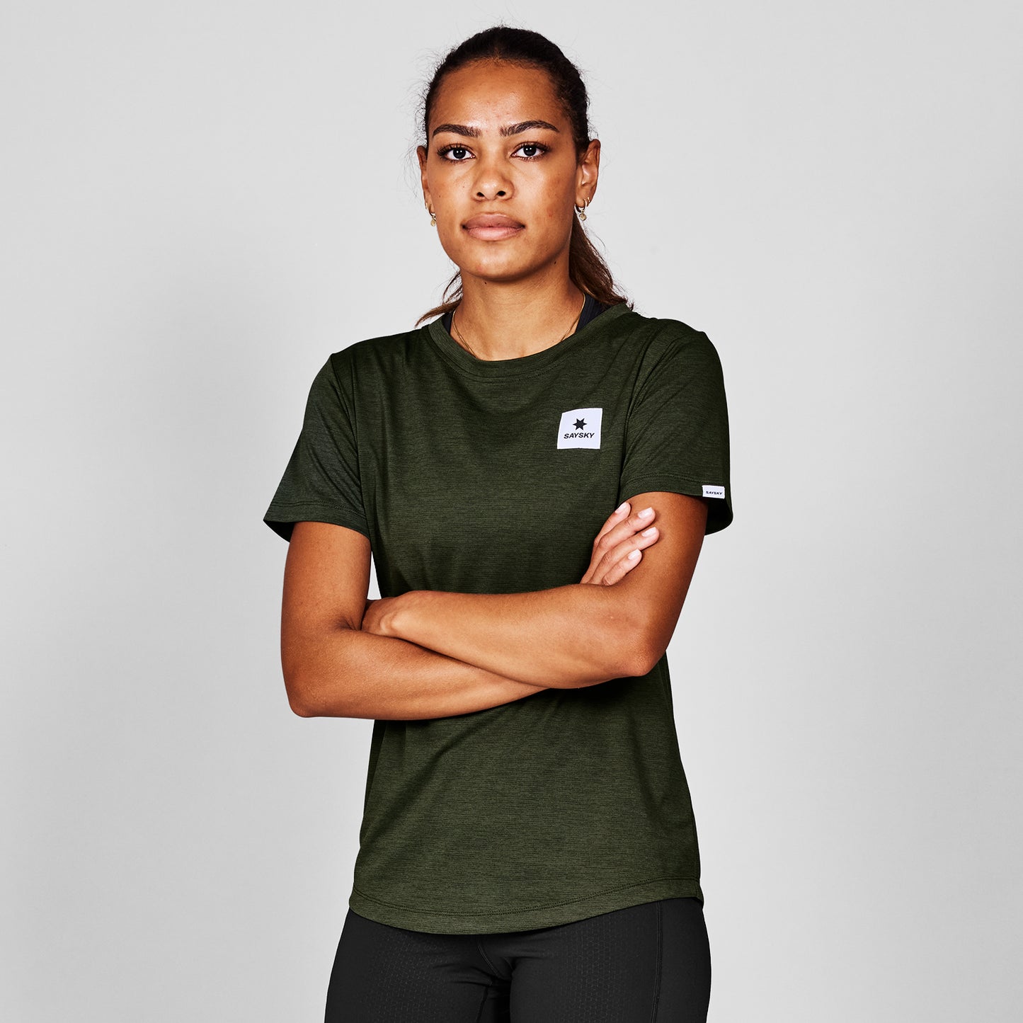 ランニングTシャツ SW25004c301 W Clean Combat Pro T-shirt - Green [レディーズ]