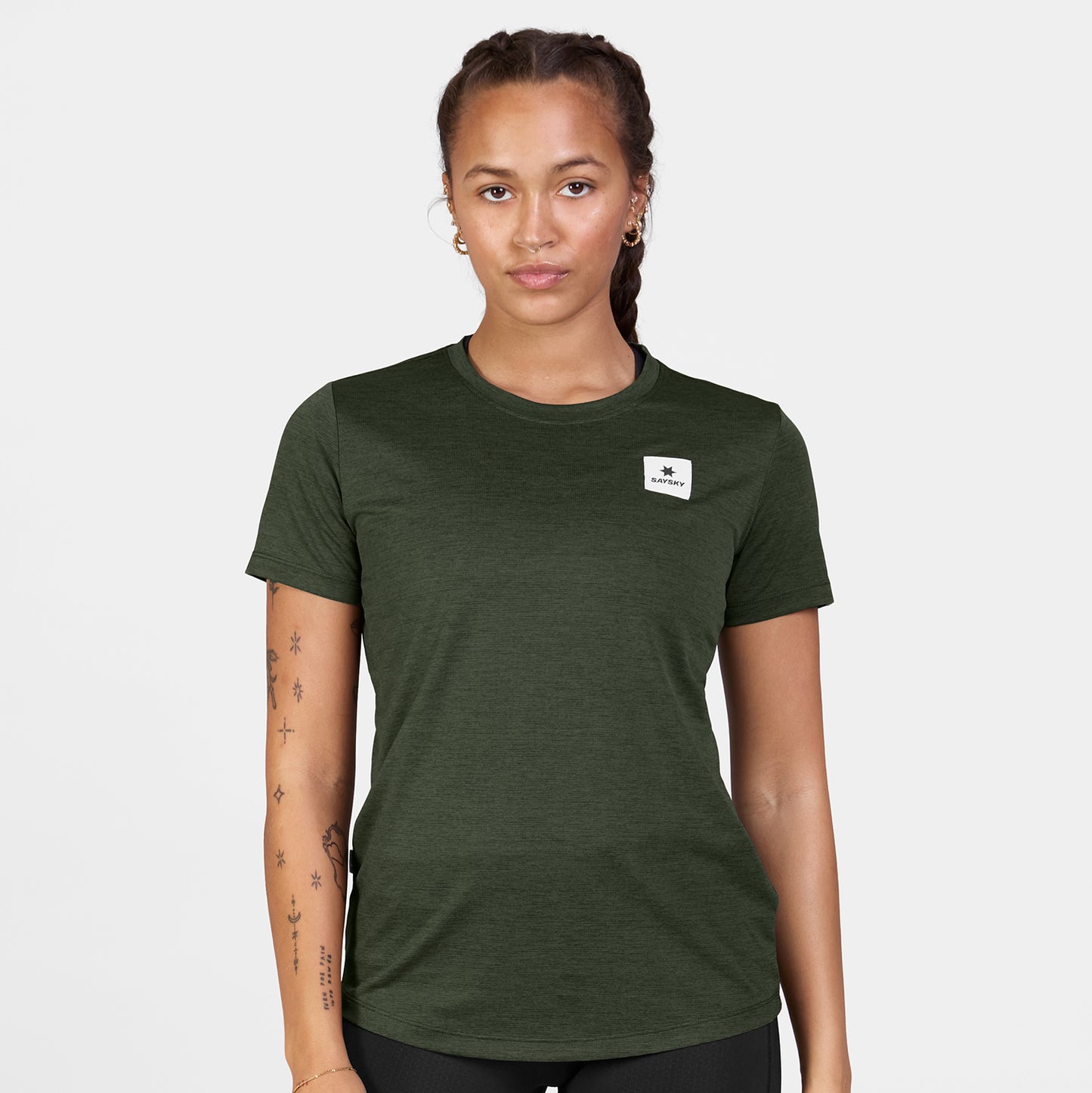 ランニングTシャツ SW25004c301 W Clean Combat Pro T-shirt - Green [レディーズ]