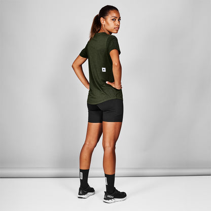 ランニングTシャツ SW25004c301 W Clean Combat Pro T-shirt - Green [レディーズ]