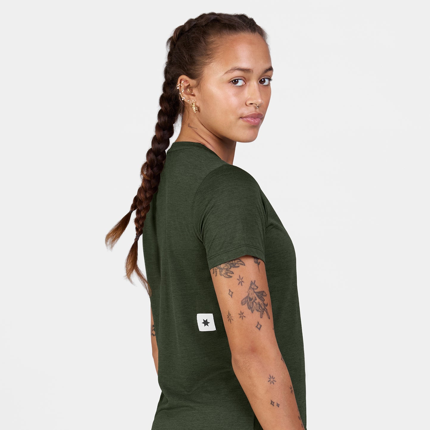 ランニングTシャツ SW25004c301 W Clean Combat Pro T-shirt - Green [レディーズ]