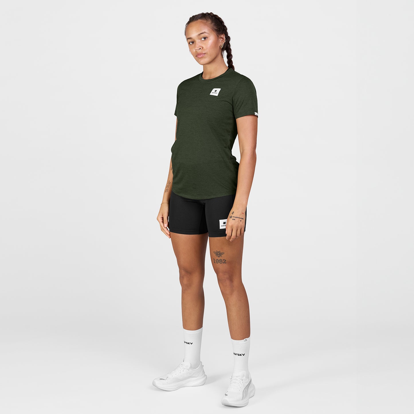 ランニングTシャツ SW25004c301 W Clean Combat Pro T-shirt - Green [レディーズ]