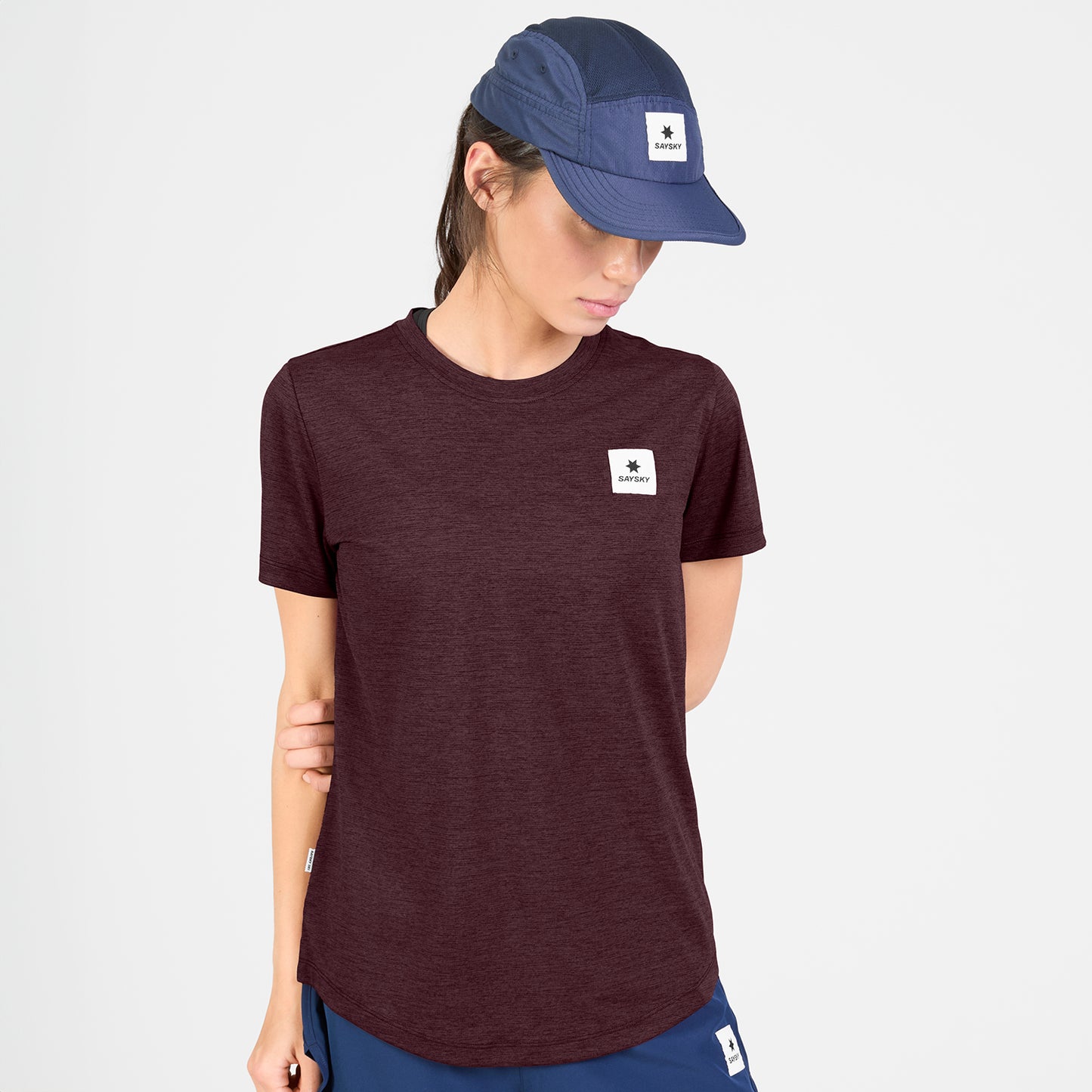 ランニングTシャツ SW25004c5011 W Clean Combat Pro T-shirt - Burgundy [レディーズ]