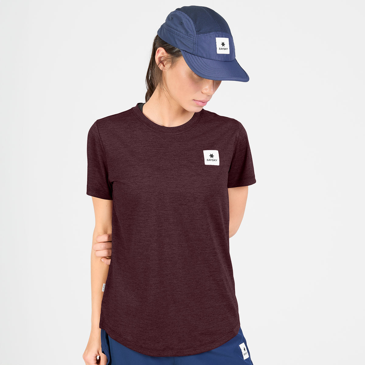 ランニングTシャツ SW25004c5011 Wmns Clean Combat Pro T-shirt - Burgundy [レディーズ]