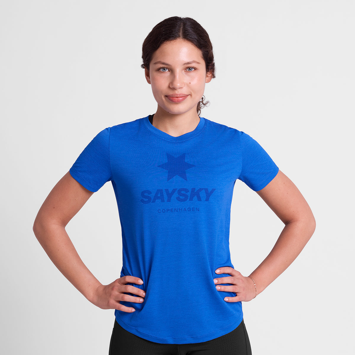 ランニングTシャツ SW25005c2017 Wmns Logo Combat Pro T-shirt - Blue [レディーズ]