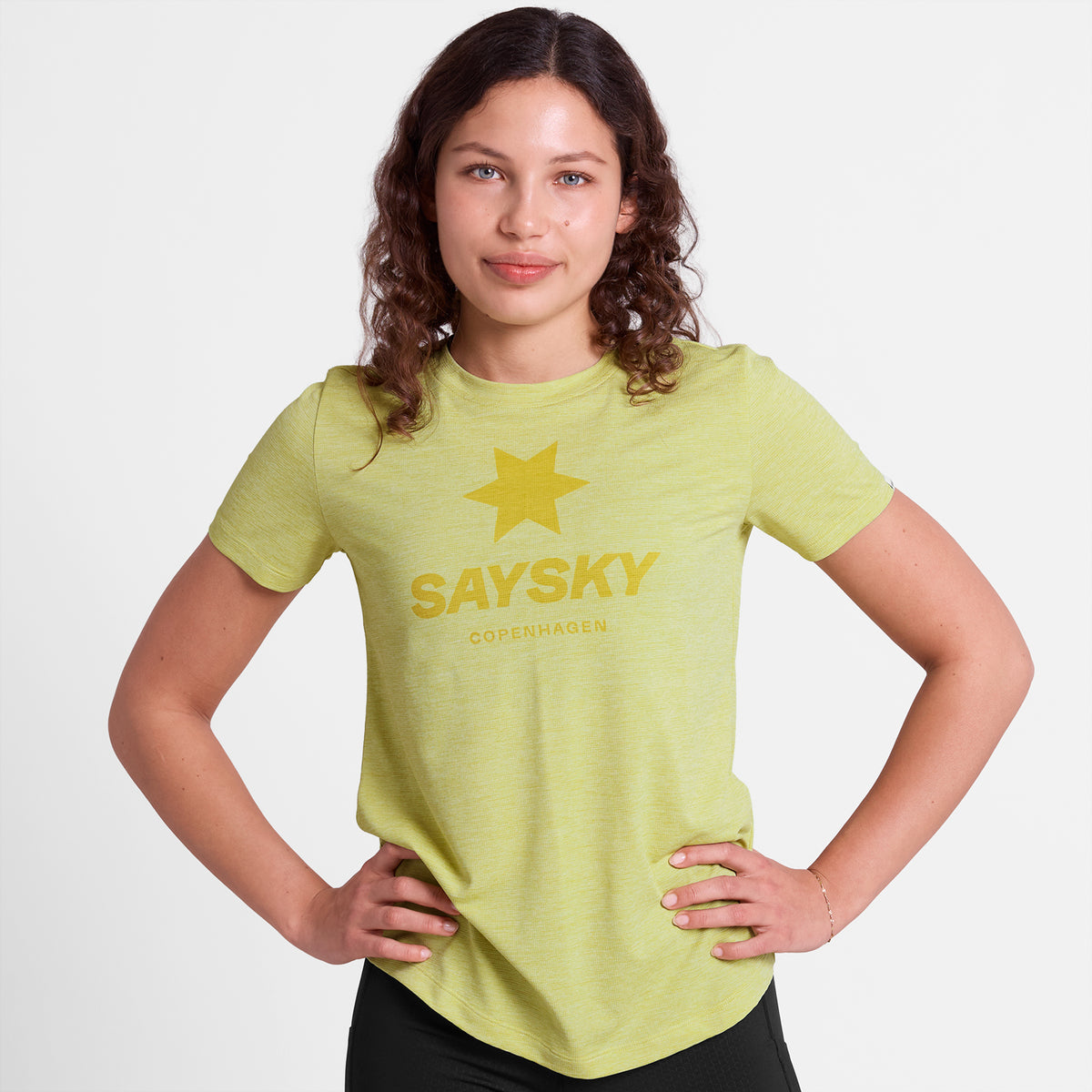 ランニングTシャツ SW25005c4009 Wmns Logo Combat Pro T-shirt - Yellow [レディーズ]